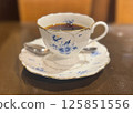 在一家咖啡店的咖啡 125851556