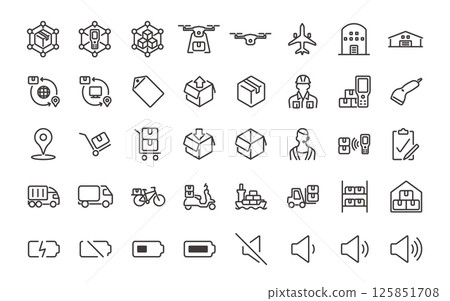 物流圖示集 125851708