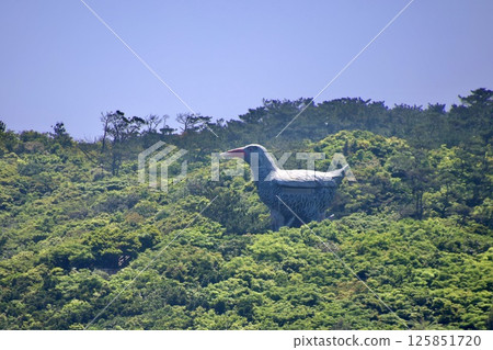 An observation deck in the shape of a Okinawa rail (Kunigami Village, Okinawa Prefecture) An observation deck in the shape of a Okinawa rail (Kunigami Village, Okinawa Prefecture) 125851720