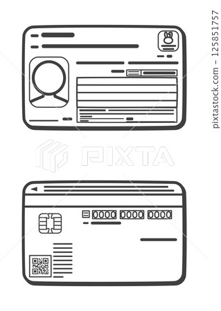 我的號碼卡（正面/背面） 125851757