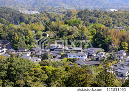 National Treasure Matsue Castle Tower Overlooking Matsue City National Treasure Matsue Castle Tower Overlooking Matsue City 125851963