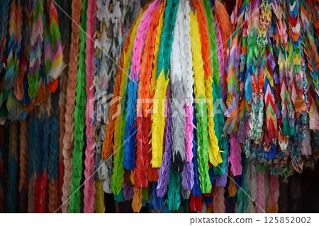 Multicolored thousand paper cranes Multicolored thousand paper cranes 125852002
