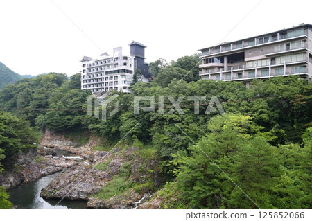 鬼怒川溫泉溪谷和沿河而建的飯店 鬼怒川溫泉溪谷和沿河而建的飯店 125852066