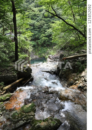 Rainbow Waterfall seen from above, Ryuokyo Gorge, Nikko City, Tochigi Prefecture Rainbow Waterfall seen from above, Ryuokyo Gorge, Nikko City, Tochigi Prefecture 125852092