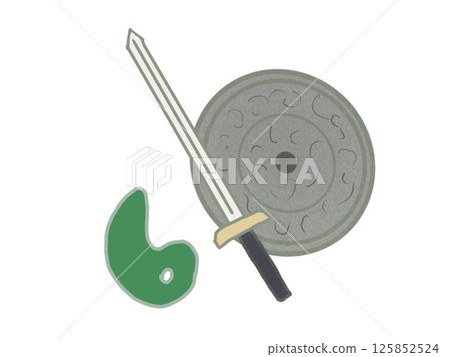 Illustration of the Three Sacred Treasures 125852524