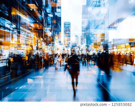 Image of a fast-paced metropolis Image of a fast-paced metropolis 125853082
