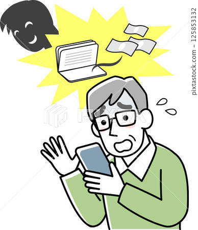 Man victim of online fraud Man victim of online fraud 125853132