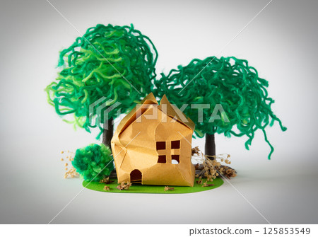 Garden trees that have grown beyond the property, poorly maintained vacant houses, specific vacant houses, dilapidated real estate 125853549