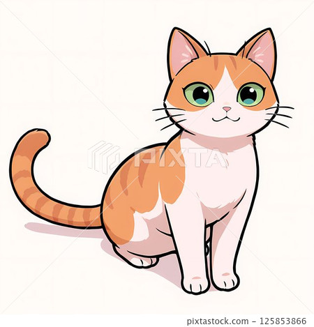 Sitting cat 125853866