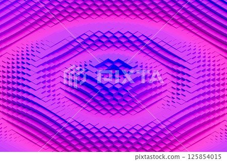 Colorful wavy background made of bright cubes. Colorful wavy background made of bright cubes. 125854015
