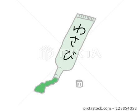 芥末從管子流出來的插圖 芥末從管子流出來的插圖 125854058