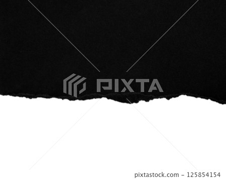 黑色撕紙和陰影,透明背景 黑色撕紙和陰影,透明背景 125854154