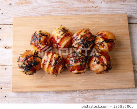 Takoyaki Crispy Octopus Balls Japanese Street Food and Snacks. Takoyaki Crispy Octopus Balls Japanese Street Food and Snacks. 125855003