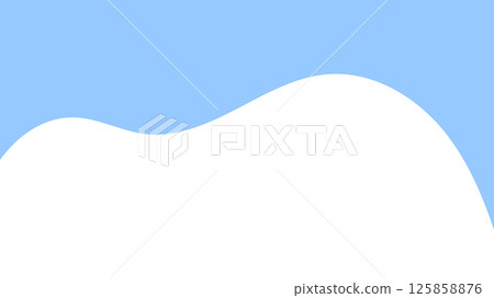 Abstract minimalist design with blue and white wavy shapes, perfect for website headers, banners, or digital layouts 125858876