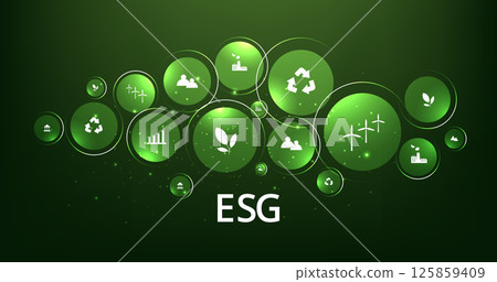 Environmental Social and Governance (ESG) concept. 125859409
