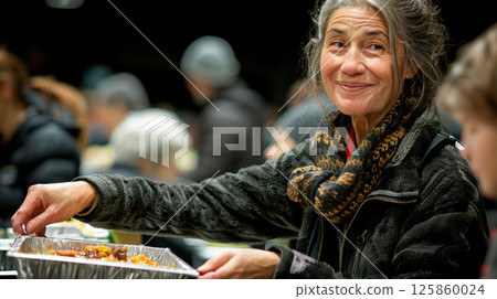 Realistic Culinary Delight on table 125860024