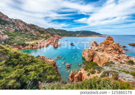 Unbelivable view of popular travel destination Costa Paradiso. Unbelivable view of popular travel destination Costa Paradiso. 125860179