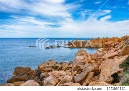 Unbelivable view of popular travel destination Costa Paradiso. Unbelivable view of popular travel destination Costa Paradiso. 125860181