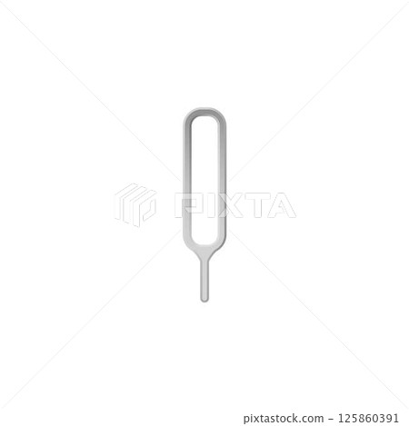 Extraction tool for sim card microchip smartphone 3D style vector icon, master key, latchkey equipment for taking out Extraction tool for sim card microchip smartphone 3D style vector icon, master key, latchkey equipment for taking out 125860391