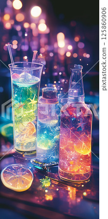 Sparkling colorful cocktail wallpaper 5 125860906