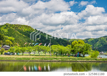 Lake Yogo in early summer Yogocho, Nagahama City, Shiga Prefecture 125861180
