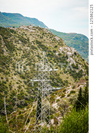 Power Station in the Middle of Mountain Landscape 125862125