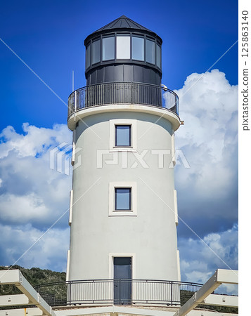Lustica Bay with Colorful Houses, Marina, and Lighthouse, Montenegro Lustica Bay with Colorful Houses, Marina, and Lighthouse, Montenegro 125863140