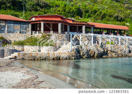 Montenegro Mountain Nature with Rocks, Clouds, and Summer Landscape Montenegro Mountain Nature with Rocks, Clouds, and Summer Landscape 125863561