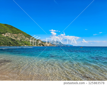 Montenegro Mountain Nature with Rocks, Clouds, and Summer Landscape Montenegro Mountain Nature with Rocks, Clouds, and Summer Landscape 125863578
