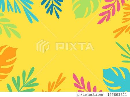 Summer Leaf Background 125863821