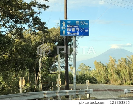 富士山和路標 富士山和路標 125863835