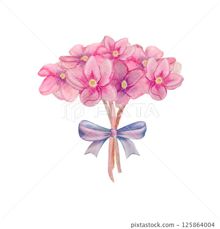 flower bouquet watercolor 125864004