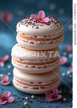 macaron, food, pastry 125864332