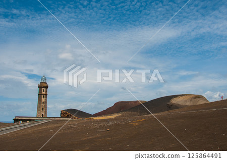 The Capelinhos vulcano in Faial Island, Azores The Capelinhos vulcano in Faial Island, Azores 125864491
