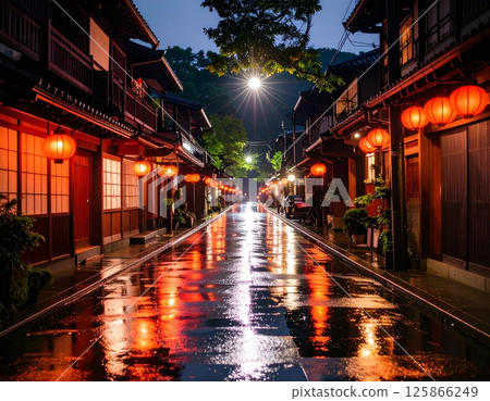 Higashi Chaya District where it rains 125866249