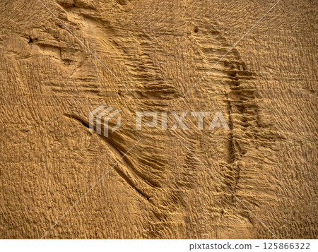 Mines Bruoux Ocher Mine in Canyon valley massif in Provence france 125866322