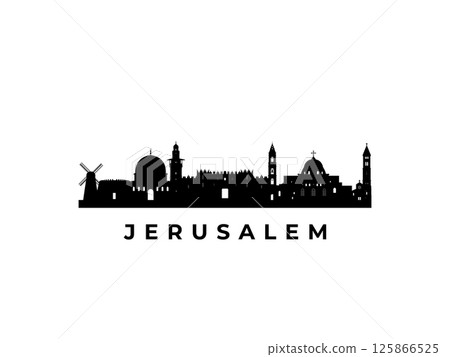 Vector Jerusalem skyline. 125866525
