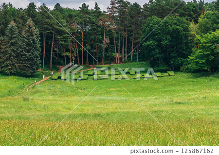 Russia, Kislovodsk - June 19, 2024: Kislovodsk National Park Russia, Kislovodsk - June 19, 2024: Kislovodsk National Park 125867162