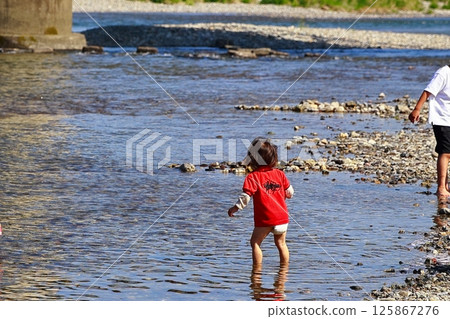 Family trip to the river Family trip to the river 125867276