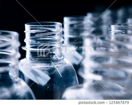 Plastic Bottle Packaging for Beverage Manufacturing. 125867879