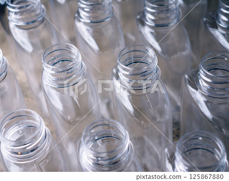 Plastic Bottle Packaging for Beverage Manufacturing. Plastic Bottle Packaging for Beverage Manufacturing. 125867880