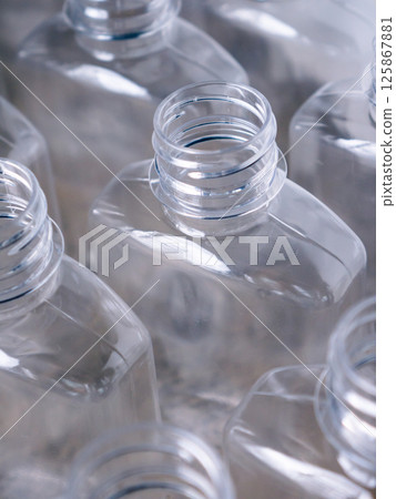 Plastic Bottle Packaging for Beverage Manufacturing. Plastic Bottle Packaging for Beverage Manufacturing. 125867881