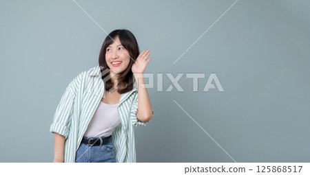 Southeast asian woman with creative smile listens carefully showing interest in small business startup retail or online store industry opportunity 125868517