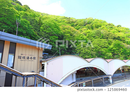 神奈川縣足柄下郡箱根町箱根湯本站風景 神奈川縣足柄下郡箱根町箱根湯本站風景 125869460