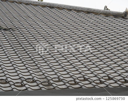 A row of tiles A row of tiles 125869730