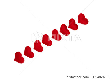 Little red hearts on a white, blank for the designer Little red hearts on a white, blank for the designer 125869768