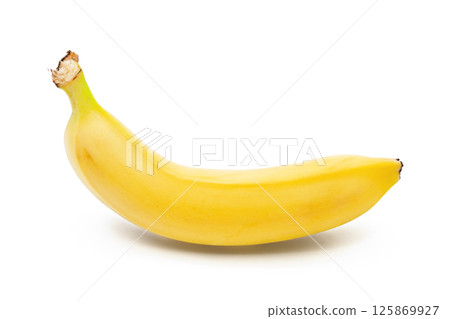 Ripe banana isolated on white background. Healthy Eating 125869927