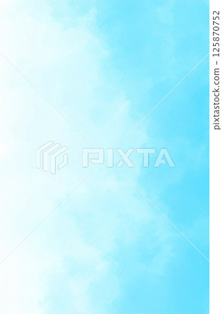 美麗的藍色水彩紋理背景抽象淺藍色水彩 125870752