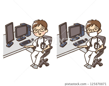 Doctor in examination room 125870871
