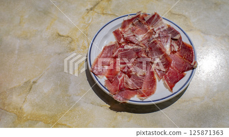 Spanish Iberian Ham 125871363